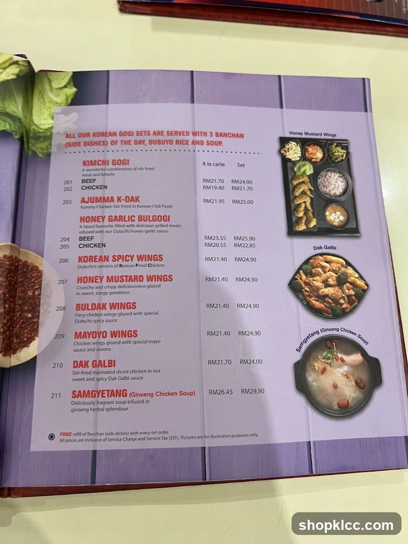 Korean Gogi Sets