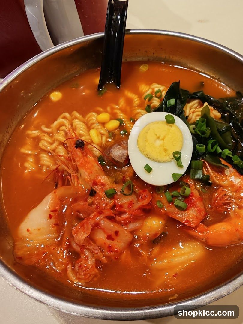 Kimchi Ramen with Shrimp