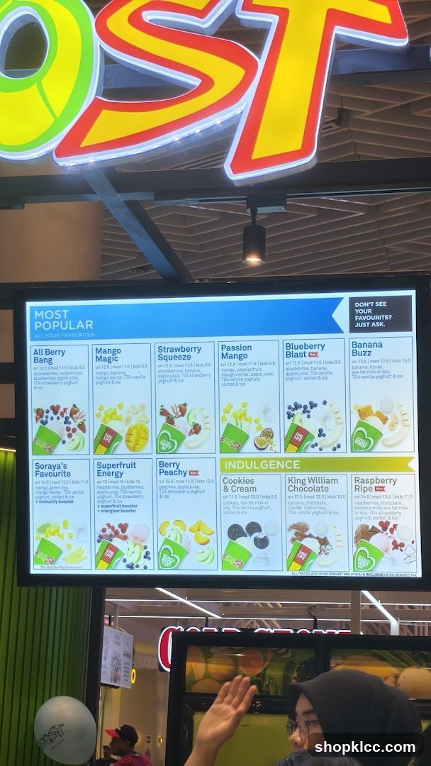 Most Popular Menu
