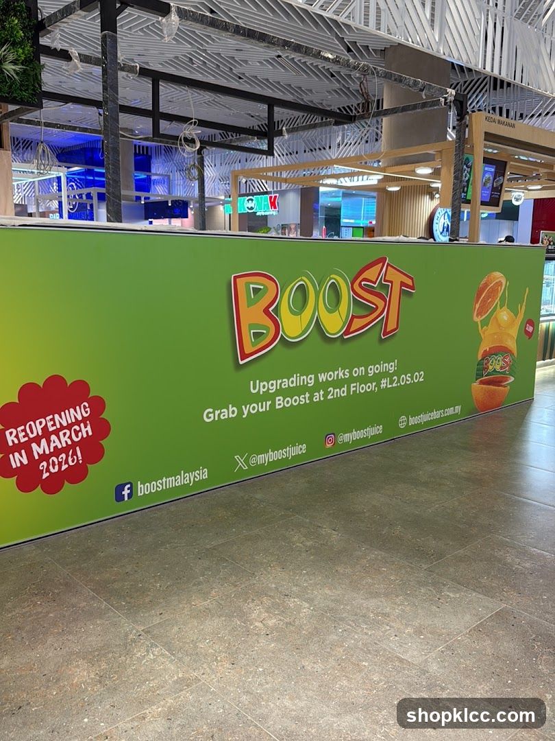 Boost Juice Reopening Banner