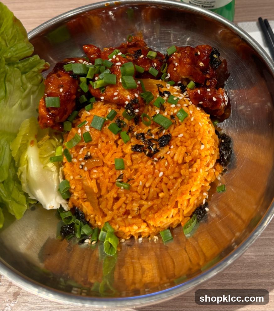 Korean Fried Chicken and Rice Bowl