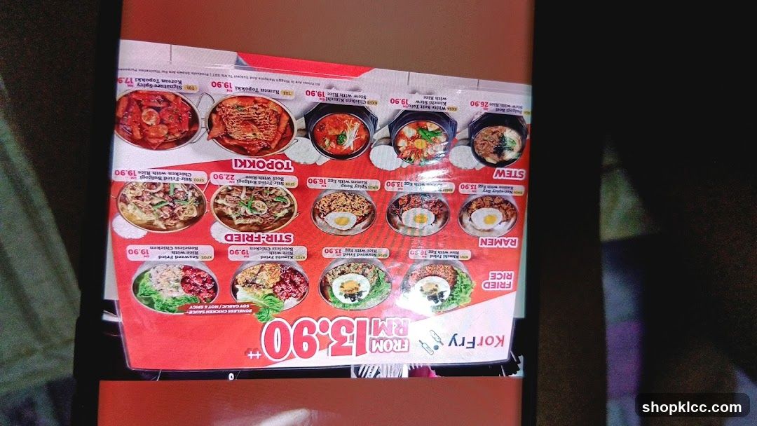 KorFry Menu