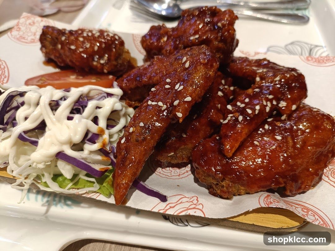 Chicken Wings with Salad