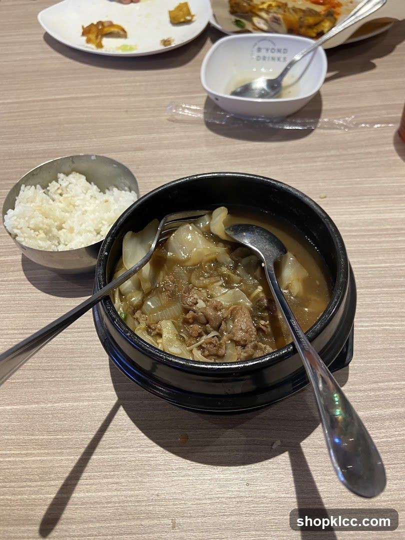 Table with Korean Food
