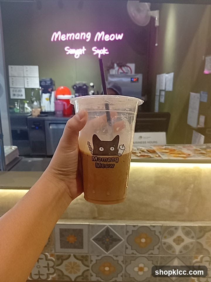 Beverage with Cat Logo