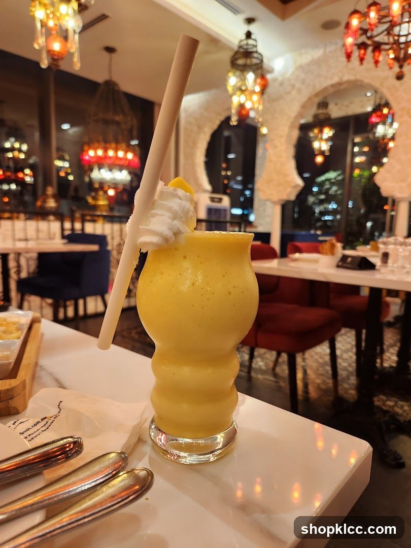 Mango Lassi with Whipped Cream