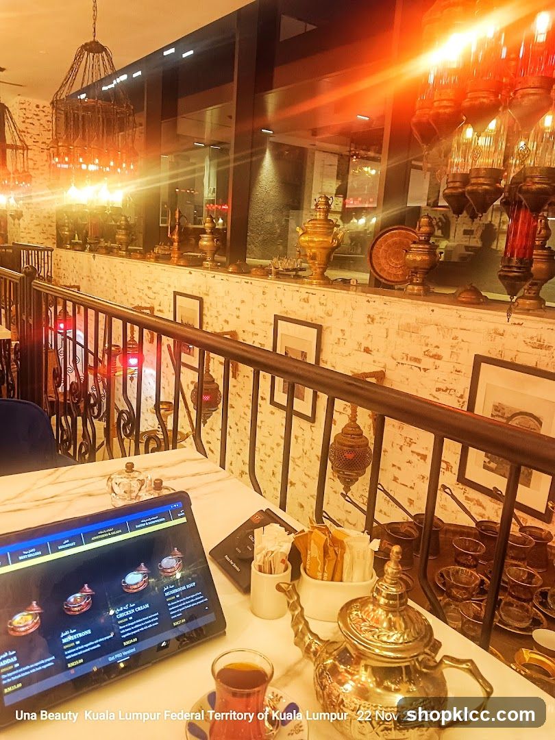 Restaurant Interior with Tablet Menu