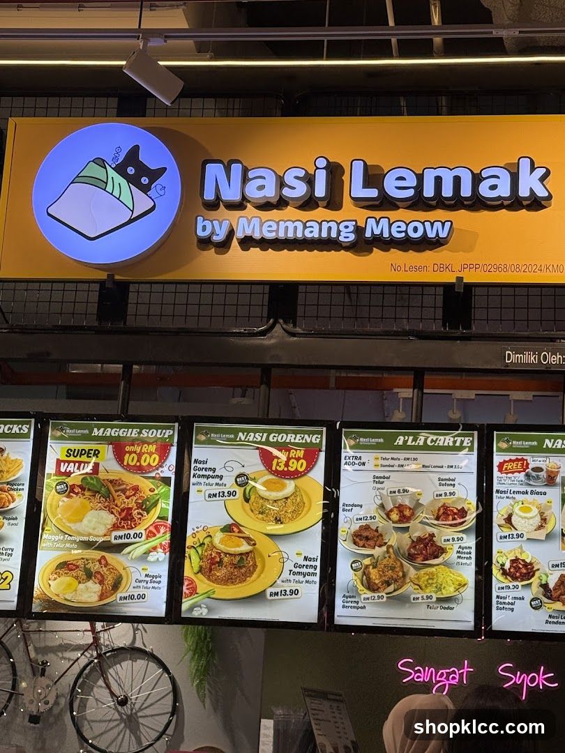 Nasi Lemak by Memang Meow Menu