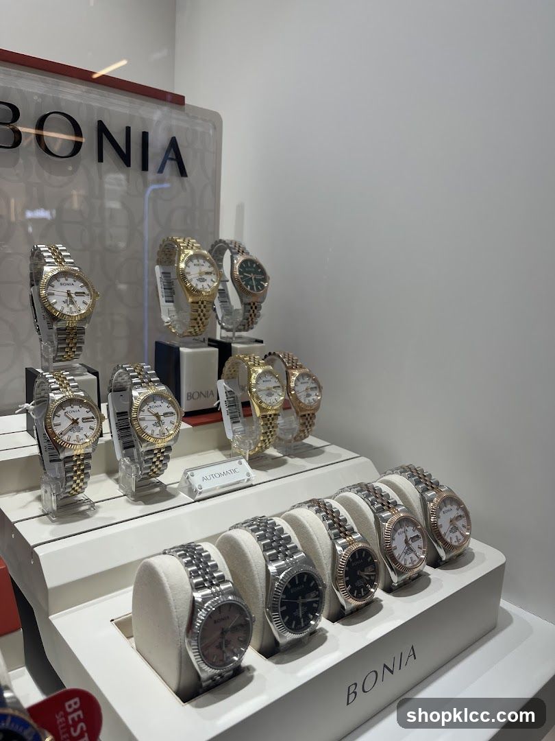 Display of Bonia Watches