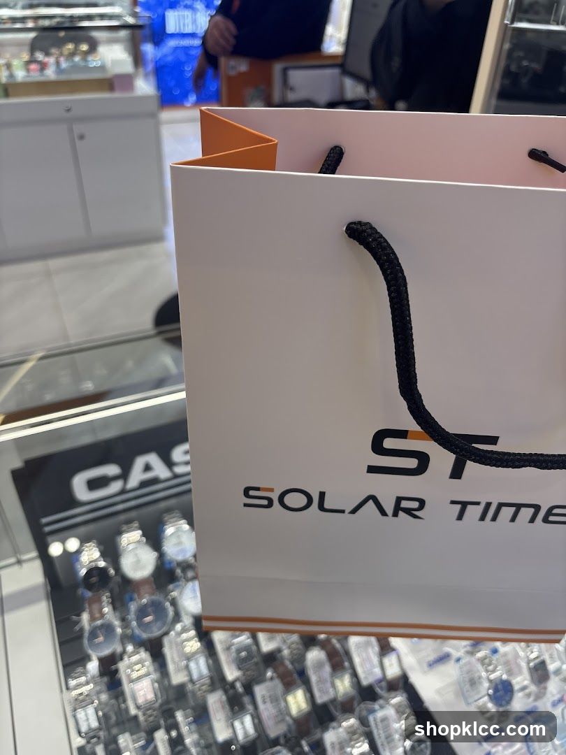 Shopping Bag with Watch Display