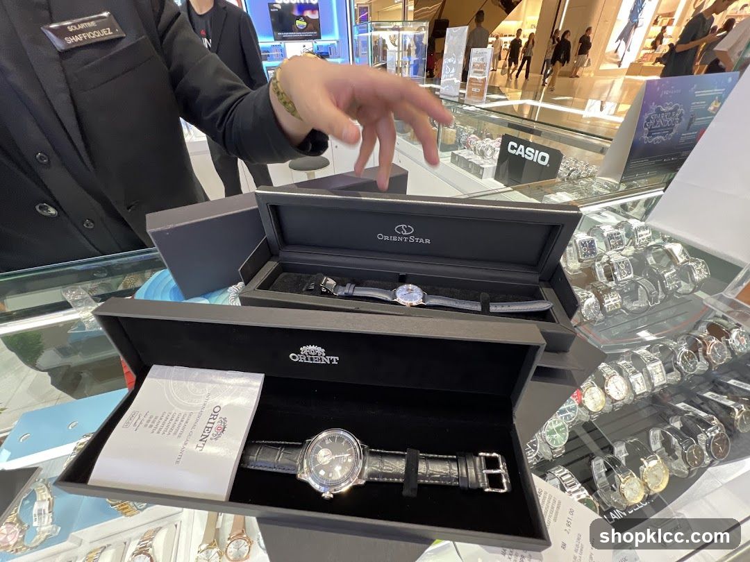 Watches on Display