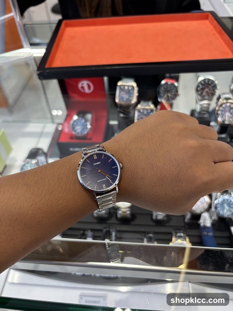 Person wearing a Casio watch