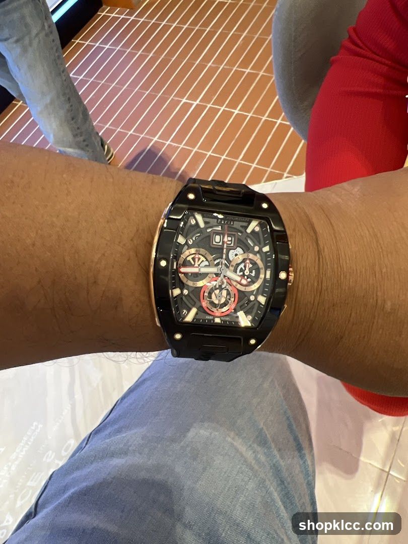 Watch on wrist