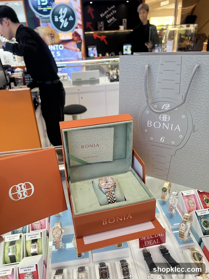 Bonia Watches Display