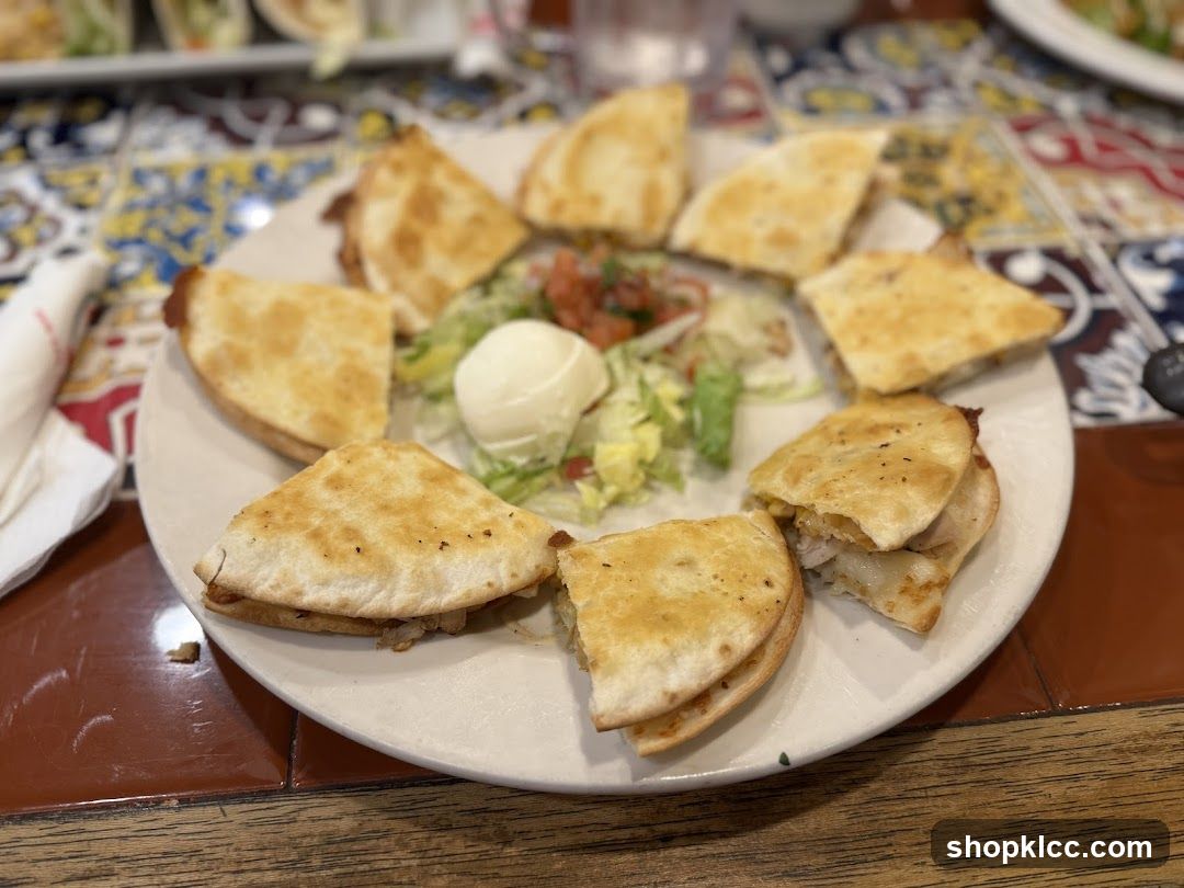 Quesadillas with Salad