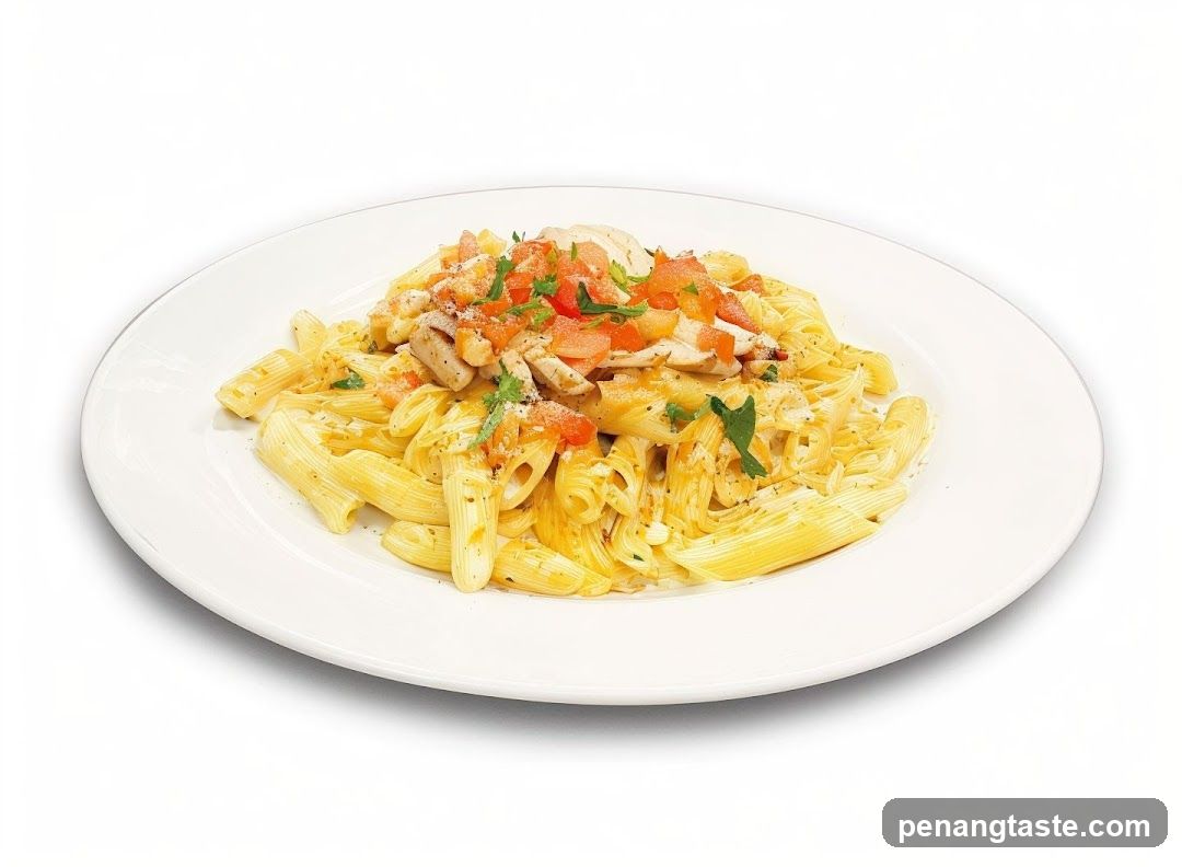Penne Pasta with Chicken and Tomatoes