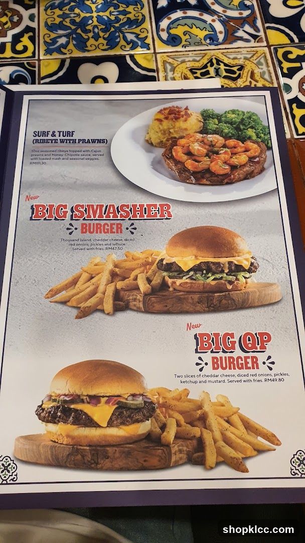 Menu items