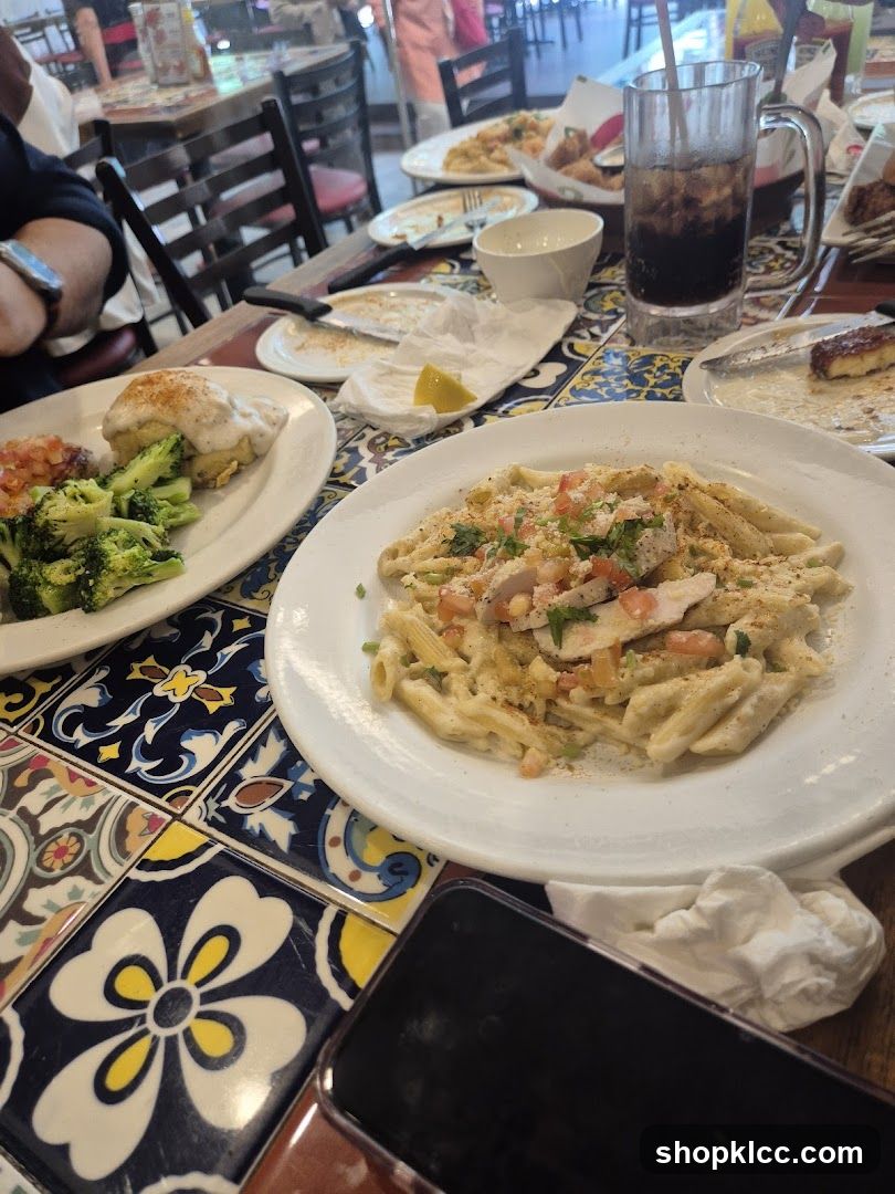 Table with Pasta and Sides