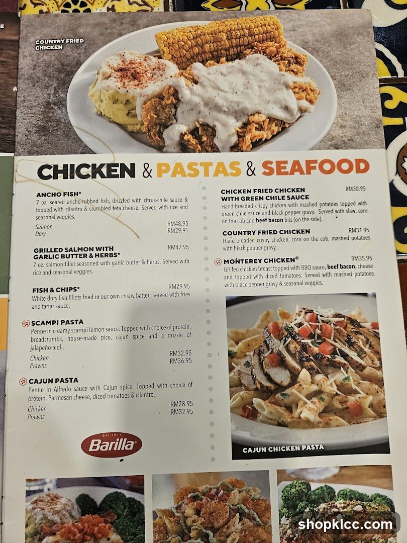CHICKEN & PASTAS & SEAFOOD