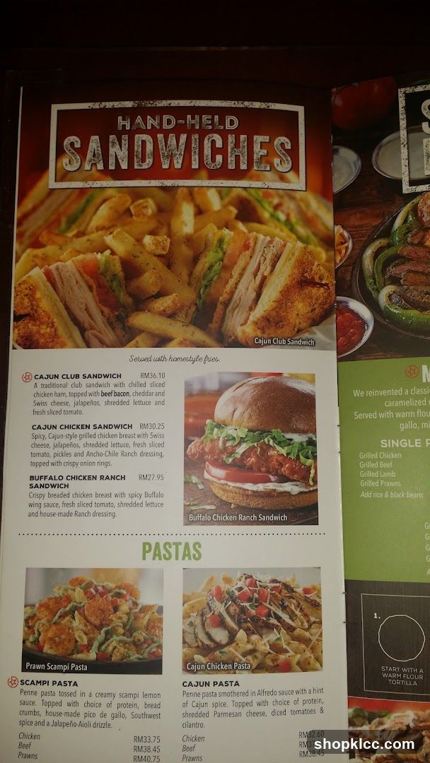 Hand-Held Sandwiches and Pastas