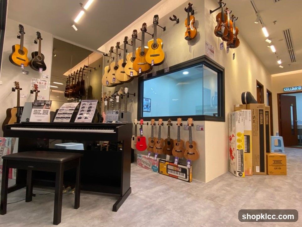Musical Instrument Store Display