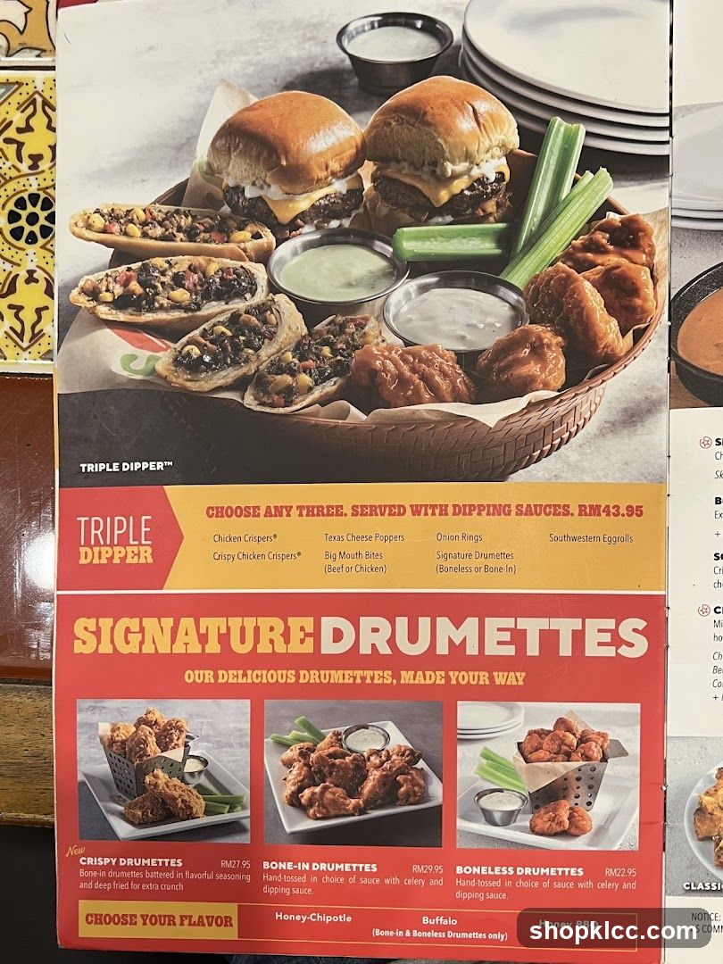 Triple Dipper & Signature Drumettes