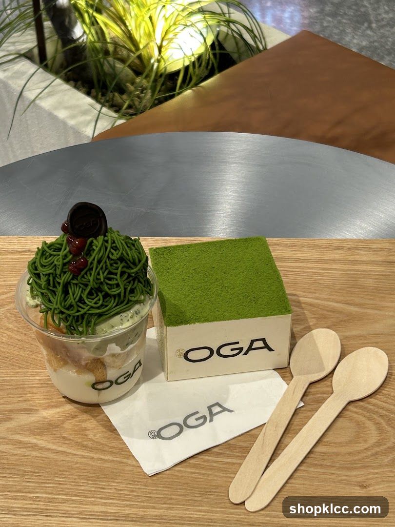 Matcha desserts