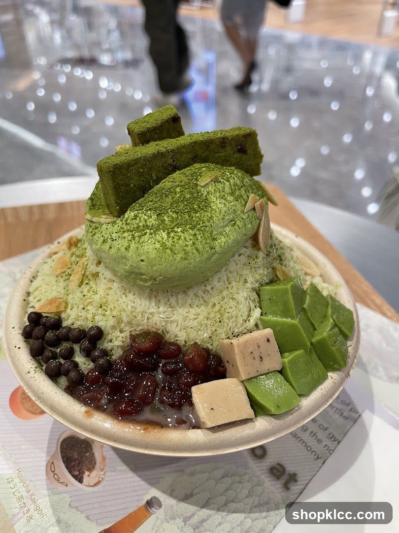 Matcha Kakigori Dessert