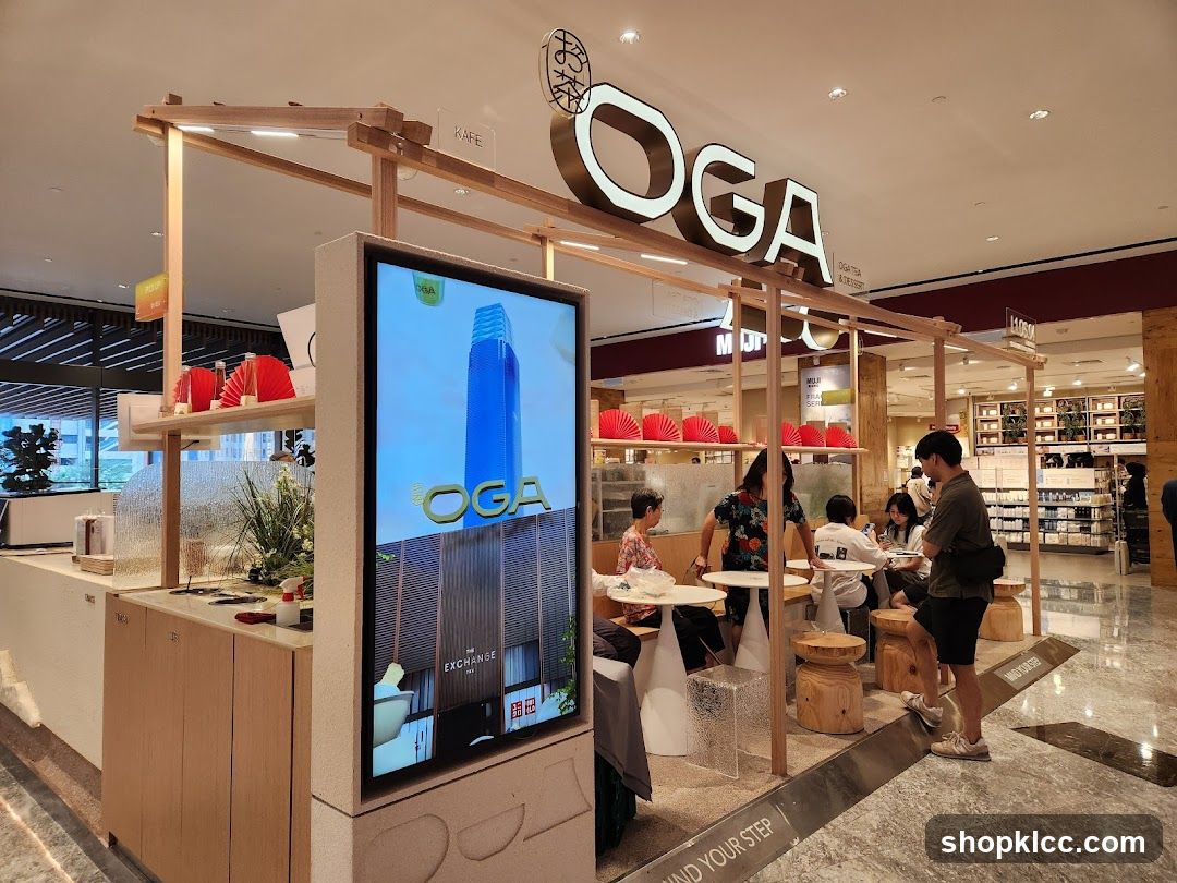 Cafe counter with seating area