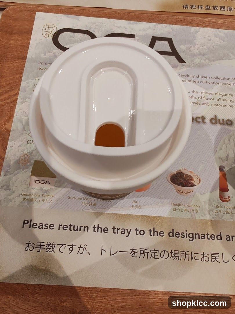 Tea Cup and Menu Items