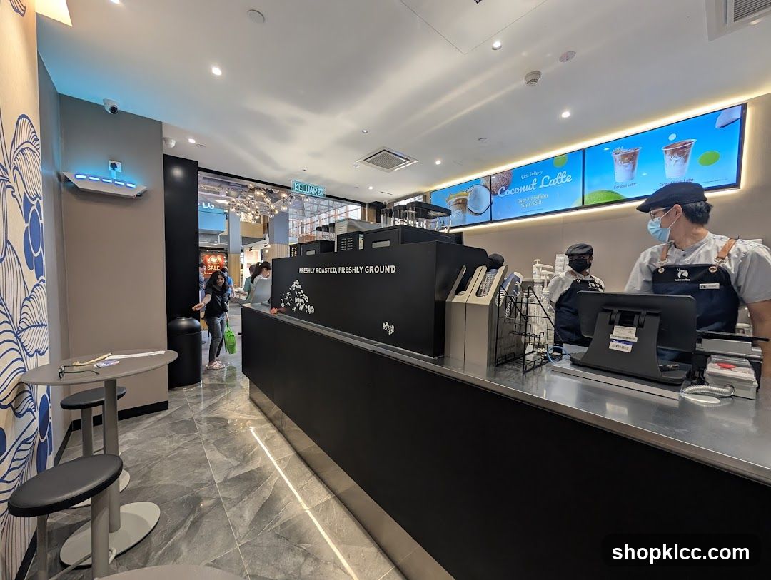 Cafe Counter with Menu Display