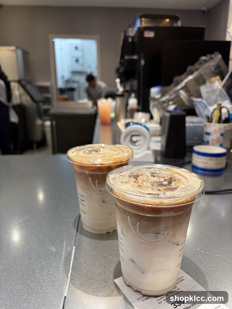 Two Iced Coffee Drinks