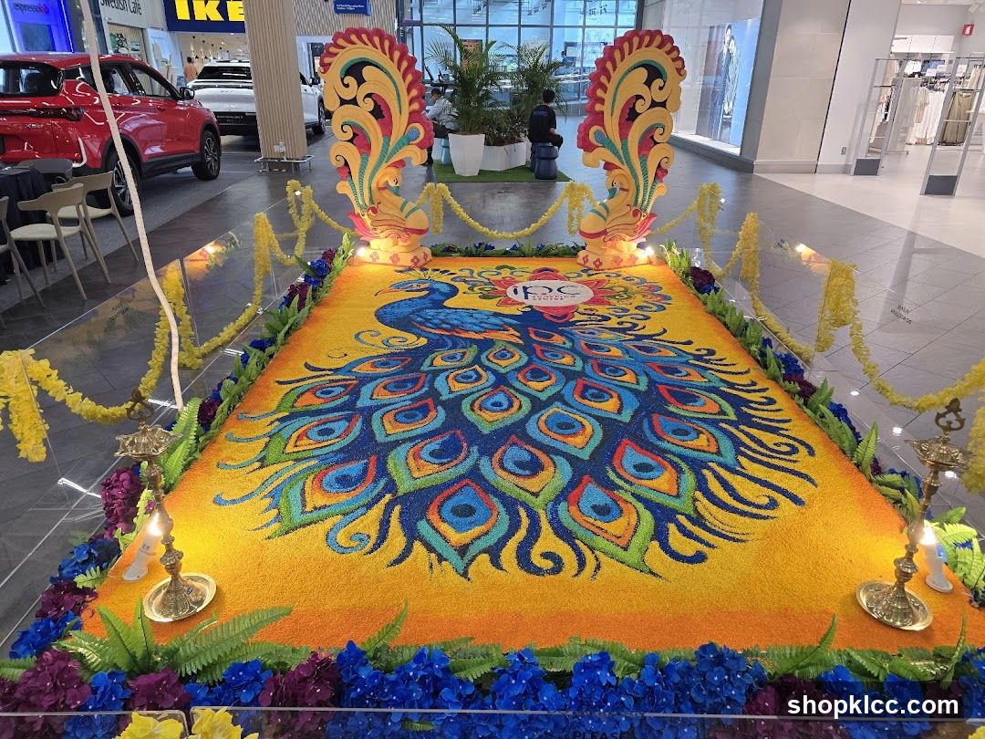 Peacock Rangoli Decoration