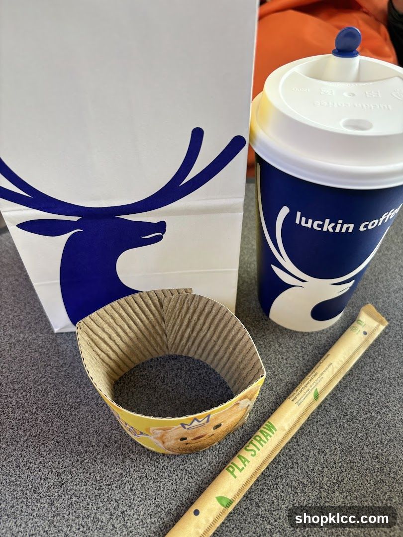Luckin Coffee Cup and Bag