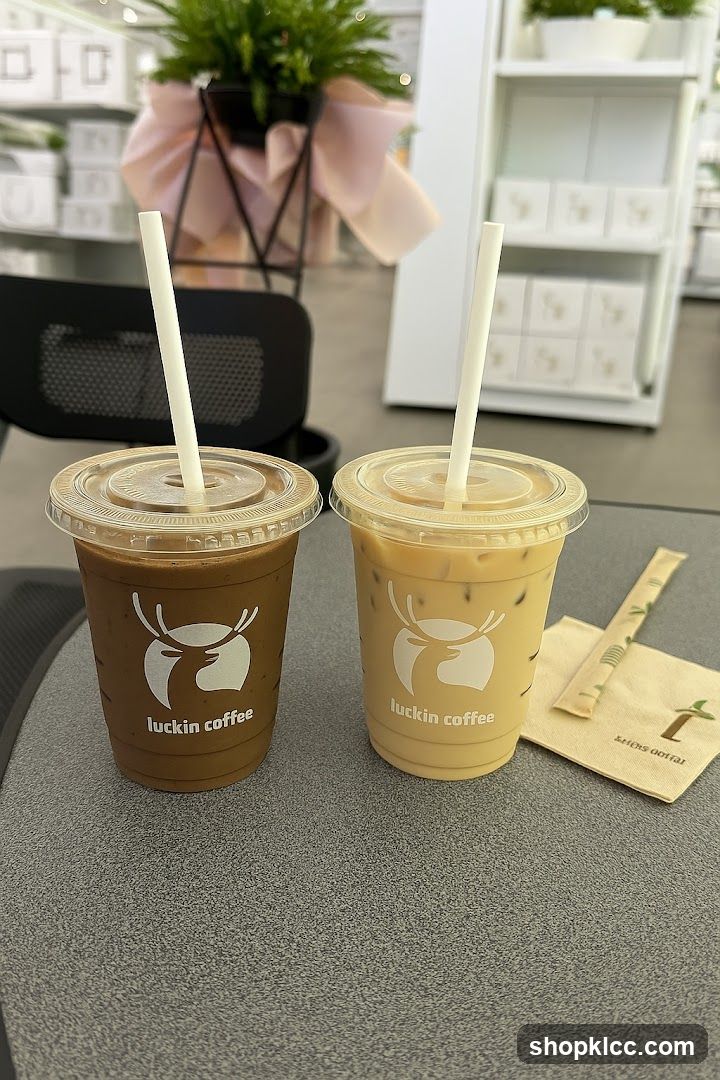 Two Iced Coffee Drinks