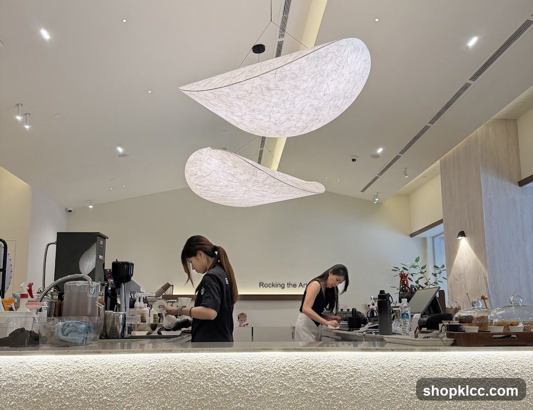 Baristas preparing drinks