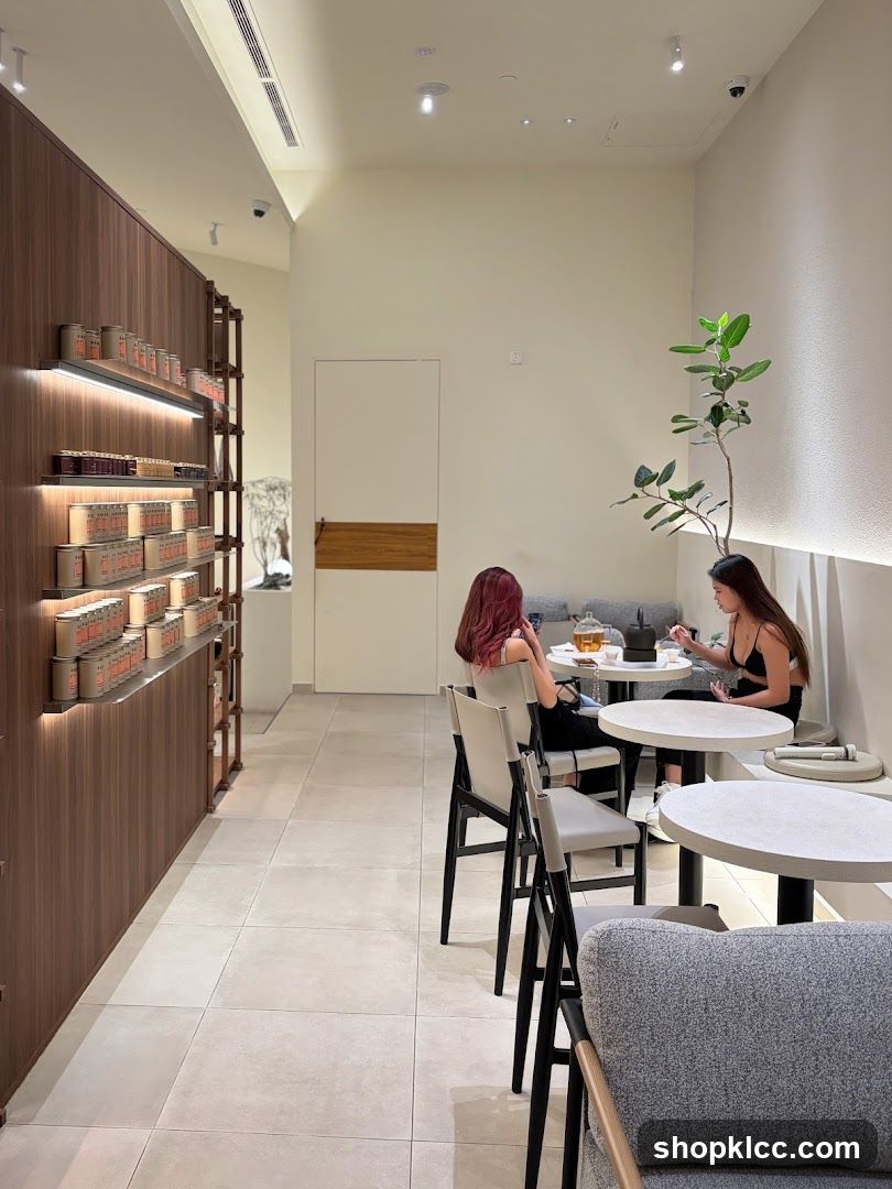 Modern Cafe Interior with Seating