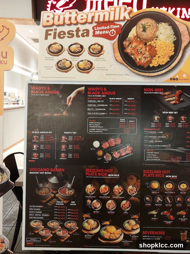 Buttermilk Fiesta Menu