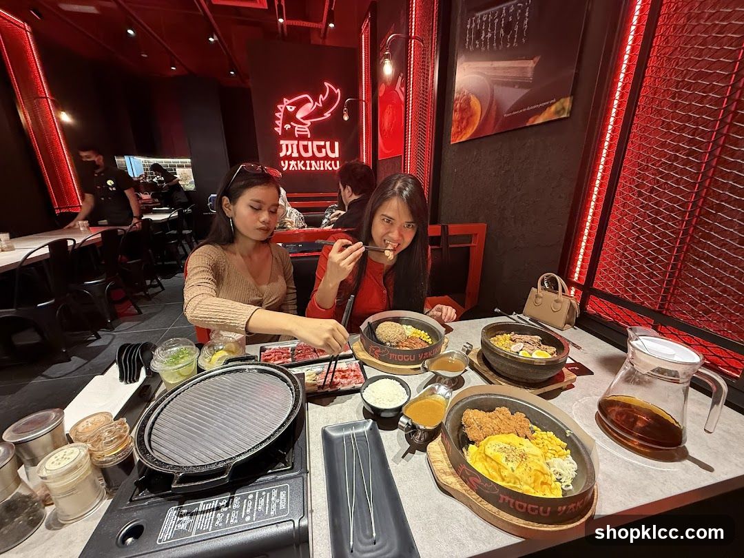 Diners at Mogu Yakiniku