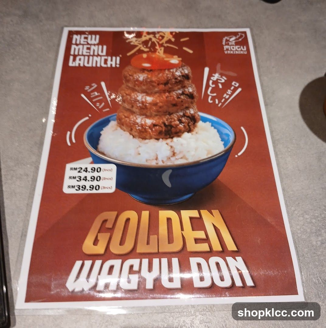 Golden Wagyu Don Menu Launch