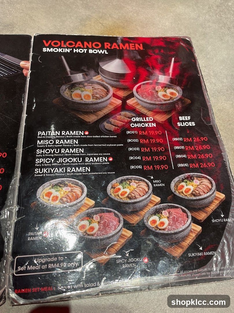 Volcano Ramen Smokin' Hot Bowl