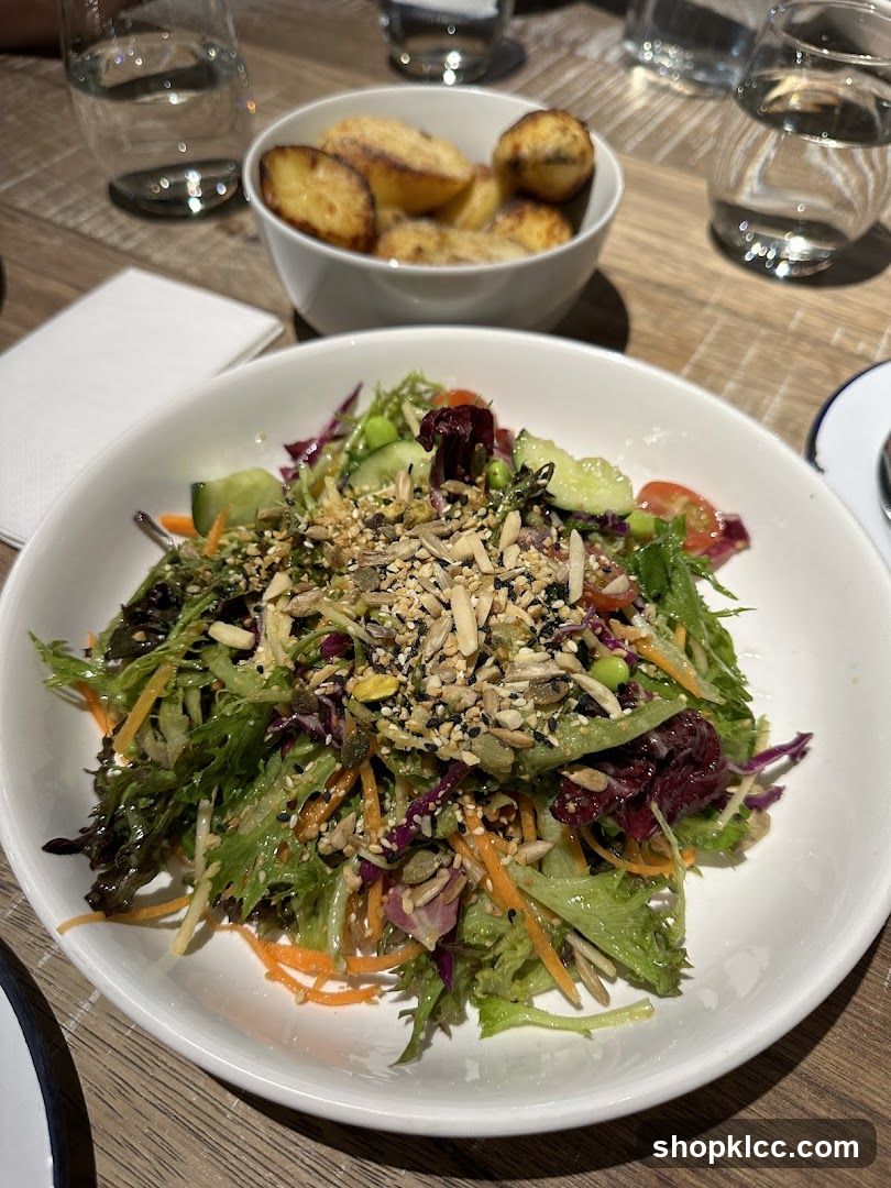 Salad and Roasted Potatoes