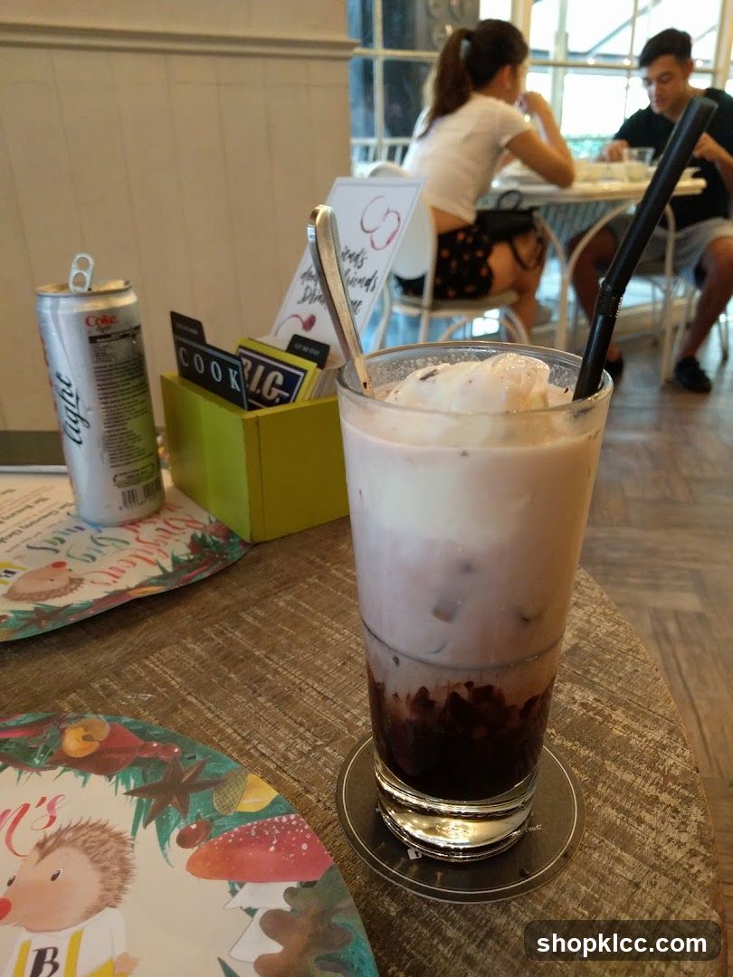 Iced Drink and Table Setting