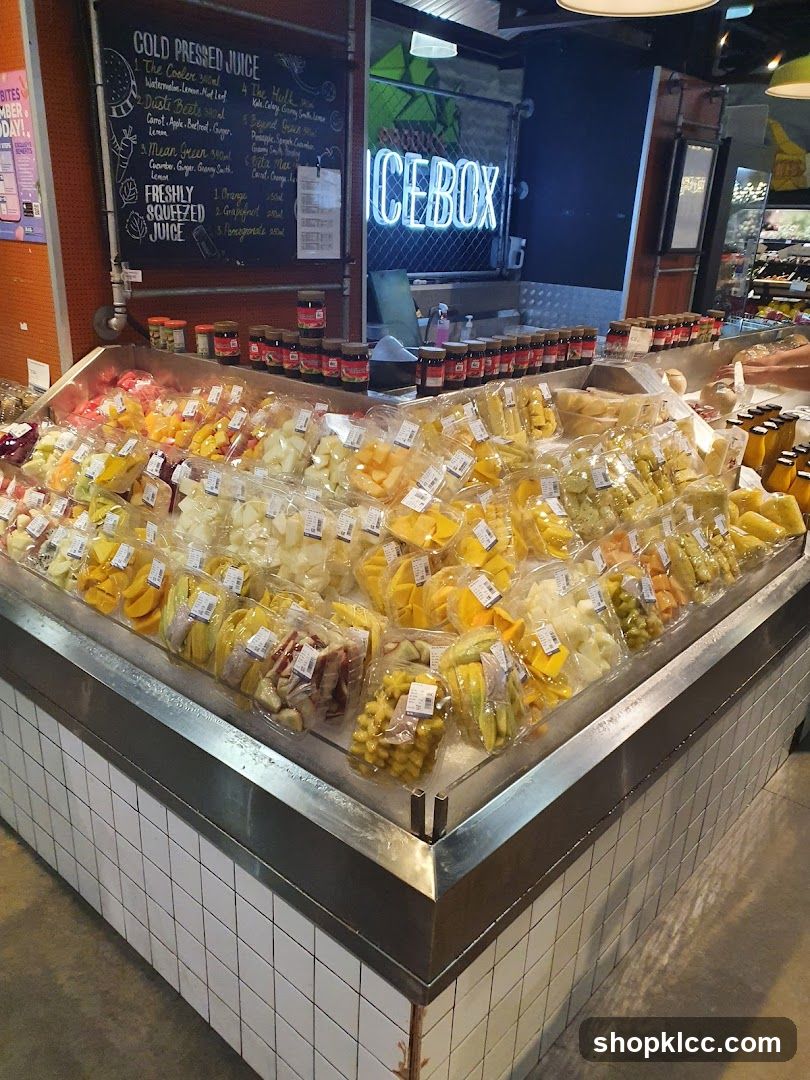Fresh Fruit and Juice Display