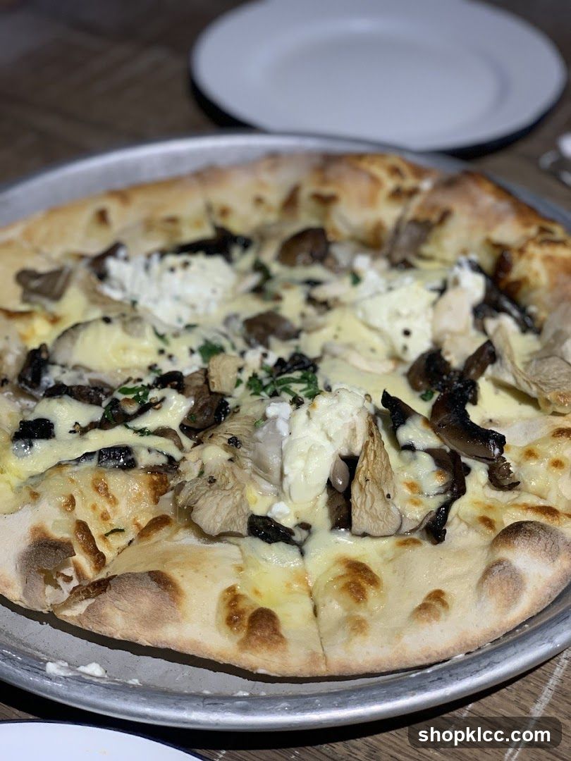 Mushroom and Goat Cheese Pizza