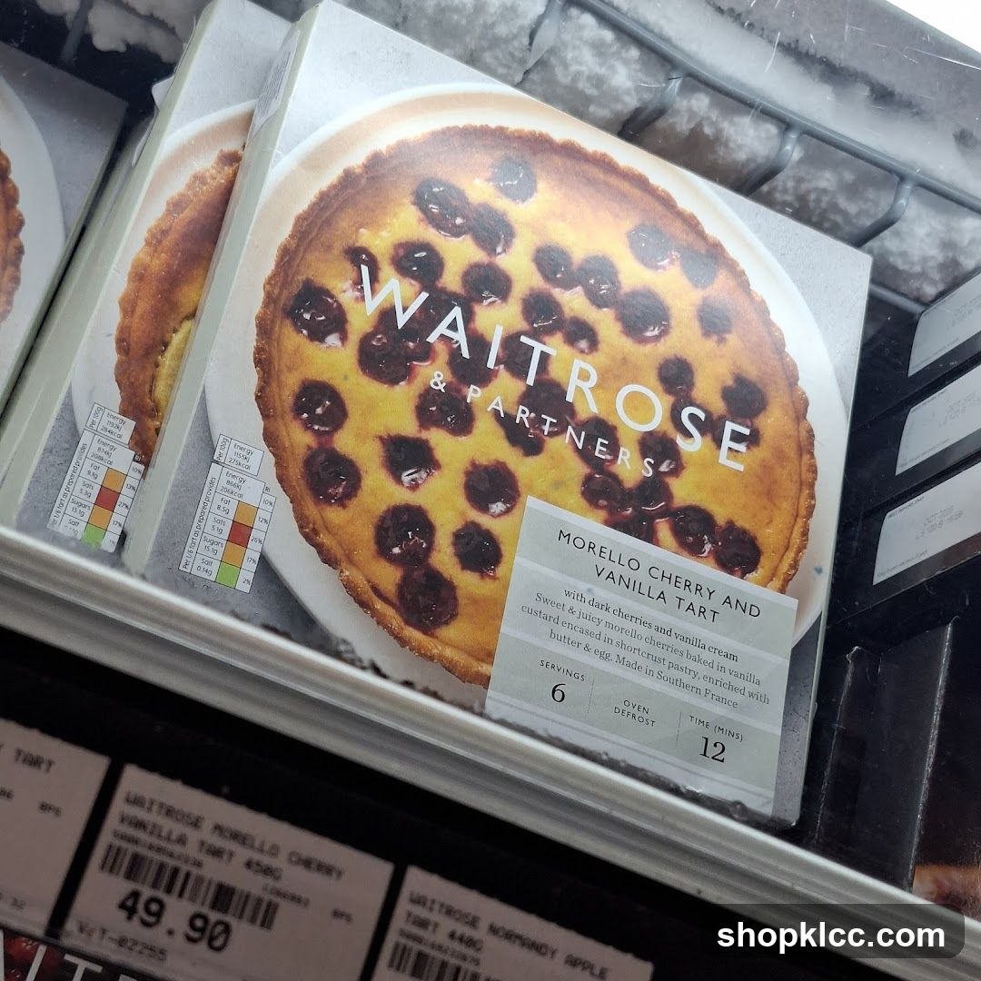 Waitrose Morello Cherry and Vanilla Tart Packaging