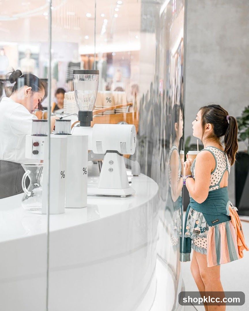 Girl at Coffee Counter