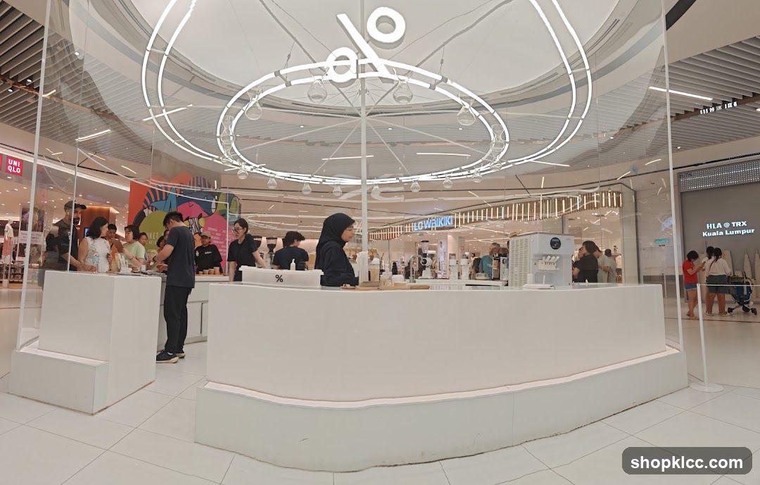 Modern Coffee Kiosk in a Mall
