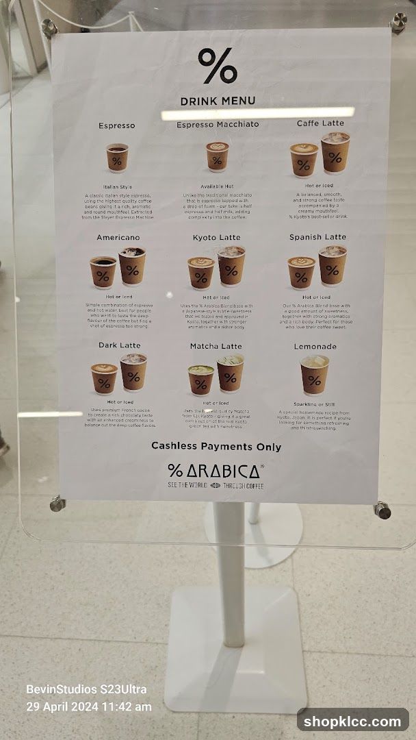 DRINK MENU