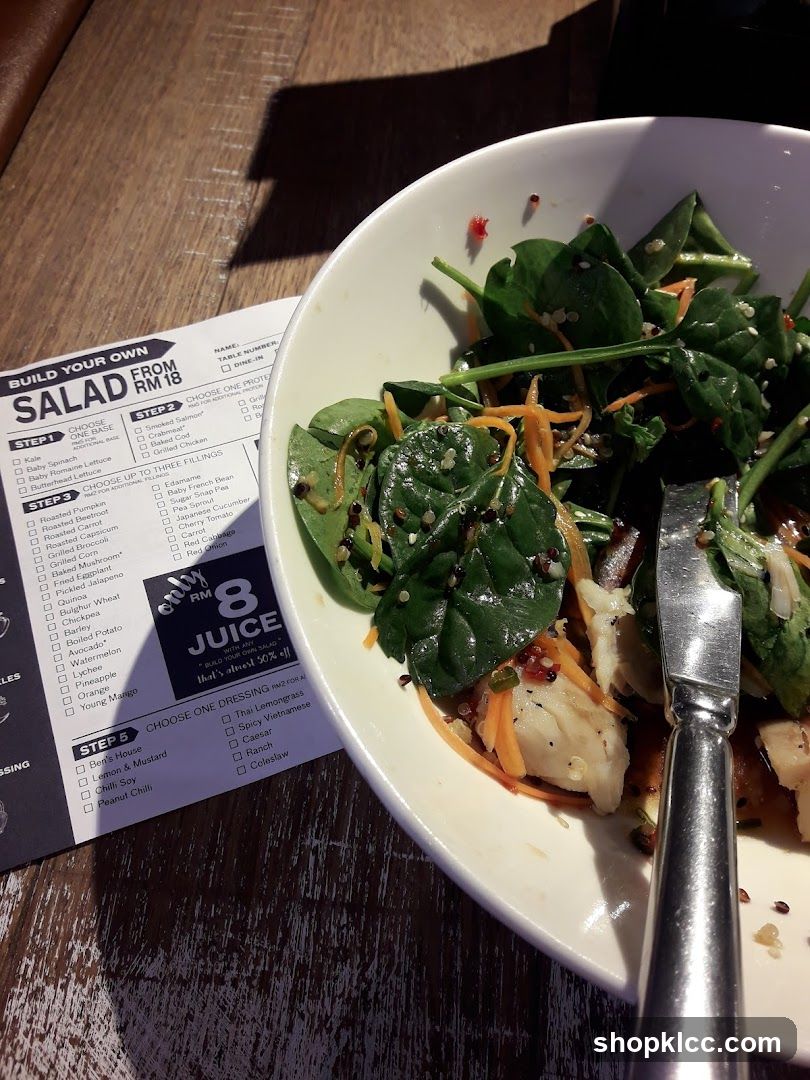 Build Your Own Salad Menu